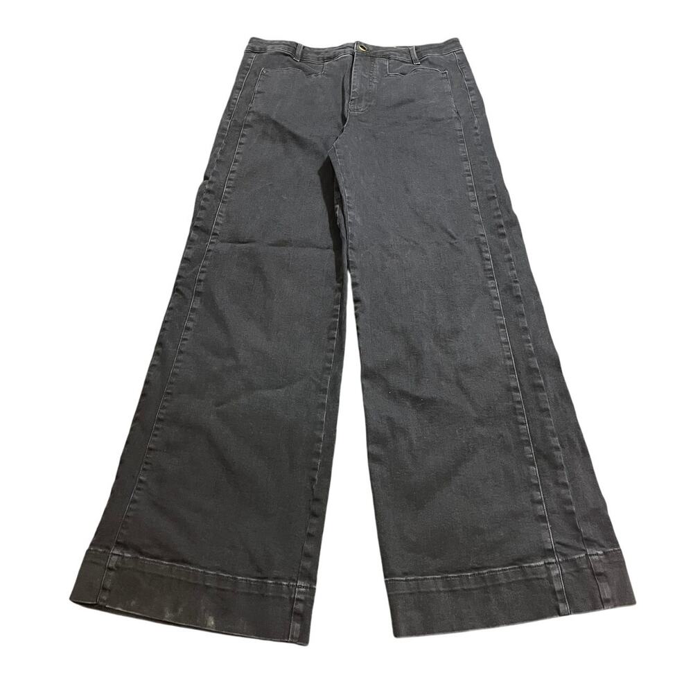 Maeve Black Wide Leg Jeans